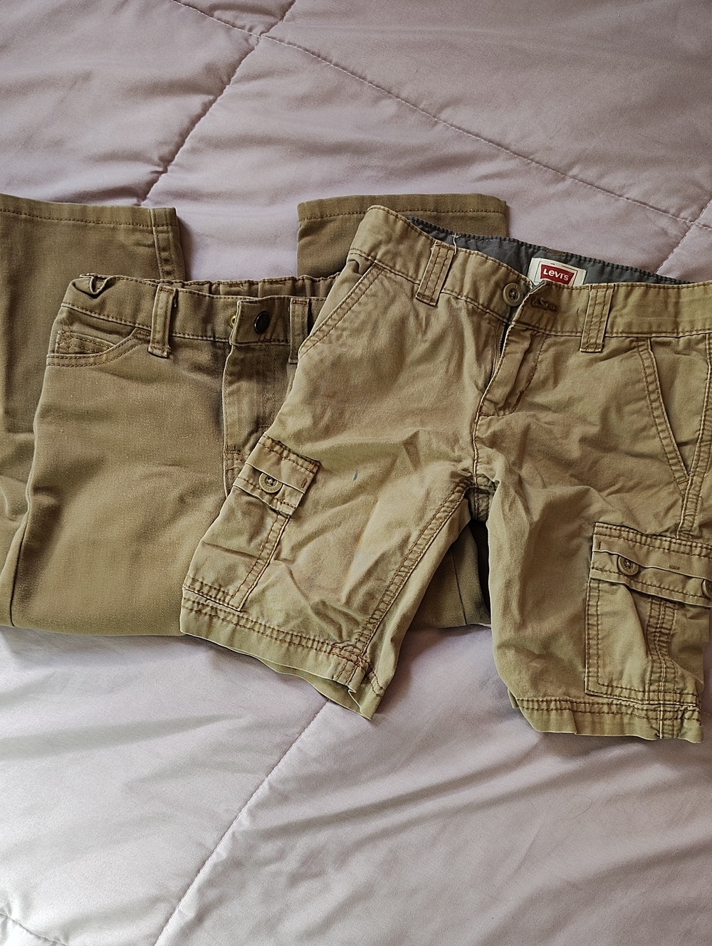 Levi's Boys' Cargo Shorts in Khaki